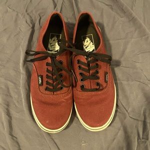 Maroon Van Sneakers